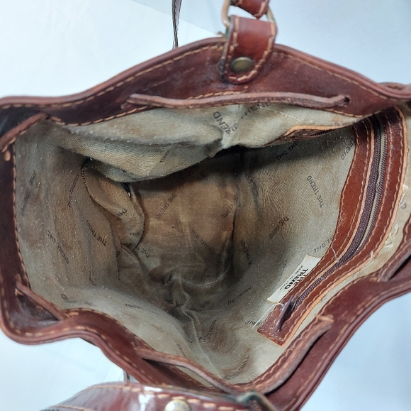 The Trend Original Brown Leather Crossbody Saddlebag Style Purse/ Handbag - Picture 9 of 9